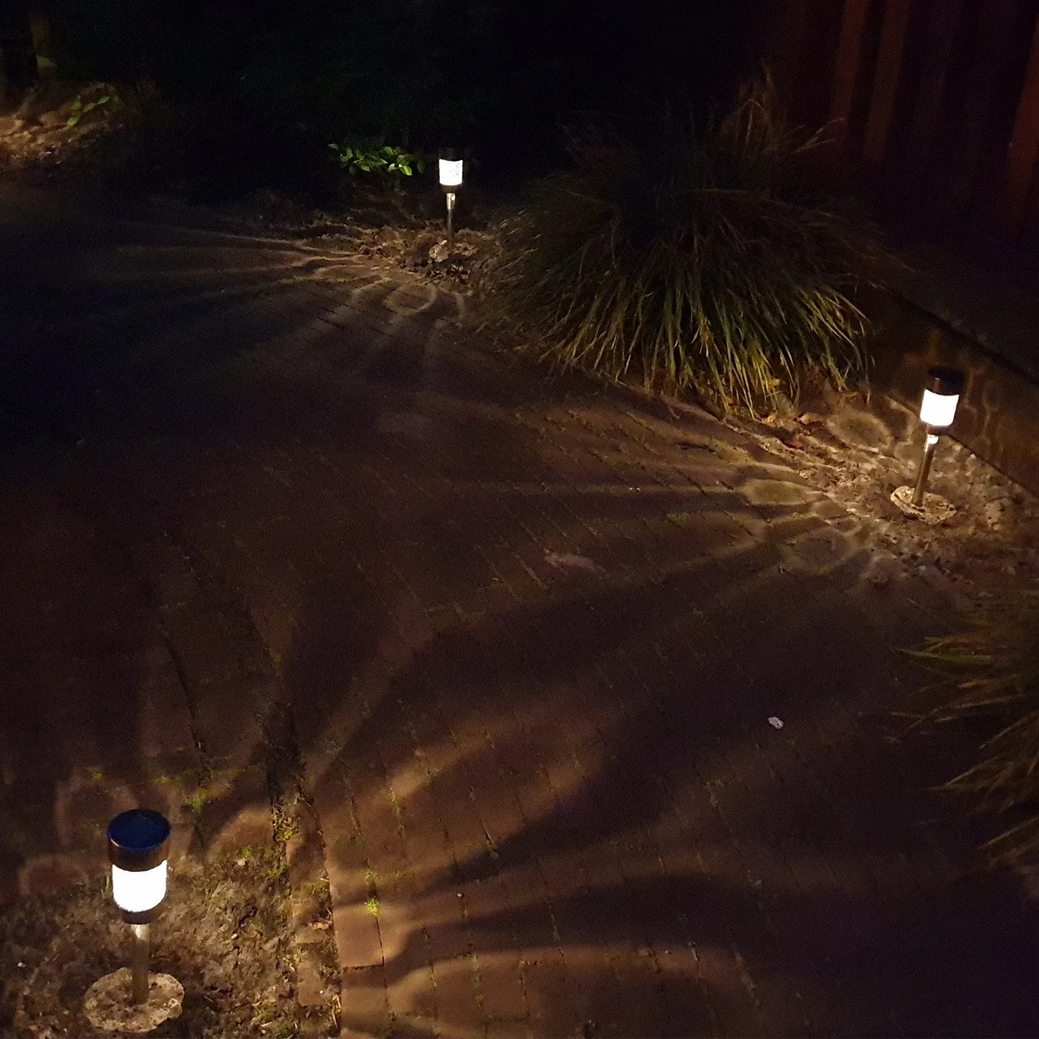 MARELIDA LED Solar Wegleuchte mit Erdspieß • Edelstahl • warmweiß (2100–3000K)